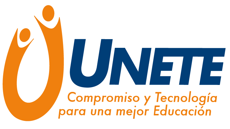 Logo de UNE...